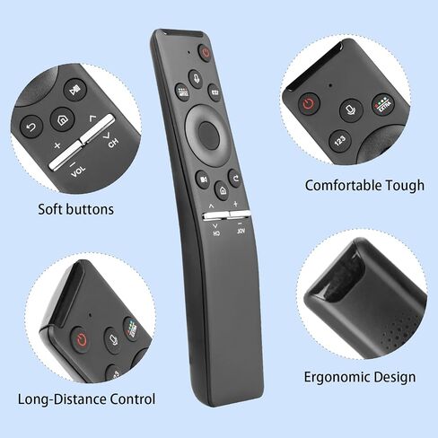 BN59-01292A Voice Remote Control Compatible With Samsung Smart UHD QLED LED TVs Controller RMCSPM1AP1 BN59-01242C UN40MU6300FXZA UN40MU630DFXZA UN55MU8000FXZA UN55MU8500FXZA Replacement With Batteries in Saudi Arabia