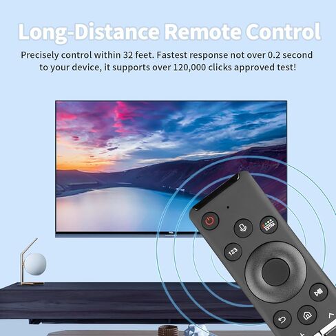 BN59-01292A Voice Remote Control Compatible With Samsung Smart UHD QLED LED TVs Controller RMCSPM1AP1 BN59-01242C UN40MU6300FXZA UN40MU630DFXZA UN55MU8000FXZA UN55MU8500FXZA Replacement With Batteries in Saudi Arabia