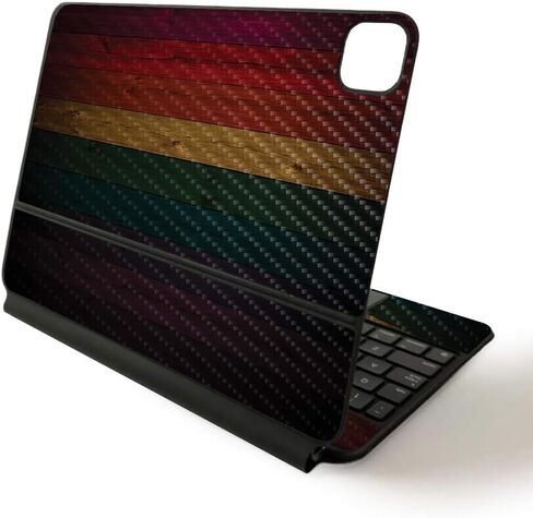 MightySkins Skin for Apple Magic Keyboard for iPad Pro 11-inch (2020) - Sushi | Protective, Durable, and Unique Vinyl Decal wrap Cover, CF-APIPSK1120-Bamboo Ohm in Saudi Arabia