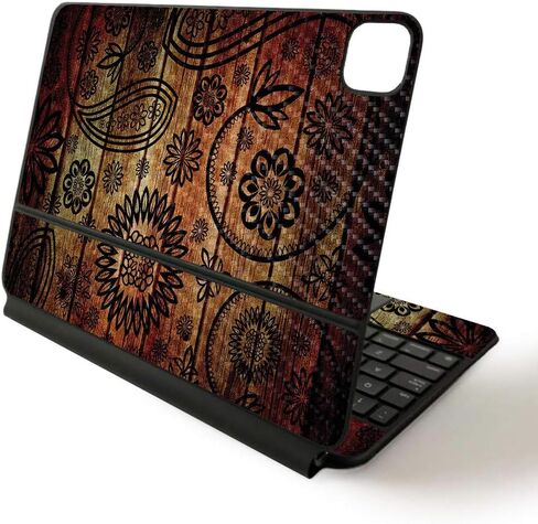MightySkins Skin for Apple Magic Keyboard for iPad Pro 11-inch (2020) - Sushi | Protective, Durable, and Unique Vinyl Decal wrap Cover, CF-APIPSK1120-Bamboo Ohm in Saudi Arabia