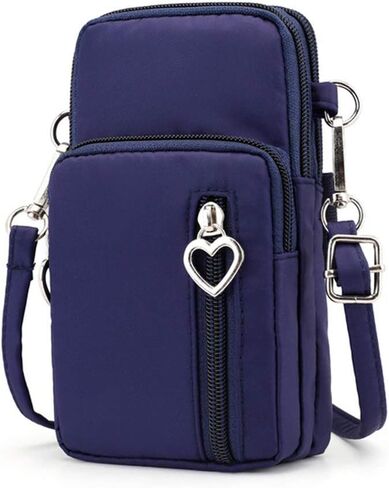 Womens Crossbody Phone Bag Purse Pouch Wristlet Wallet Case w Card Zip Pocket in Saudi Arabia