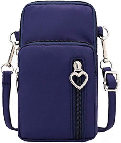 Womens Crossbody Phone Bag Purse Pouch Wristlet Wallet Case w Card Zip Pocket in Saudi Arabia
