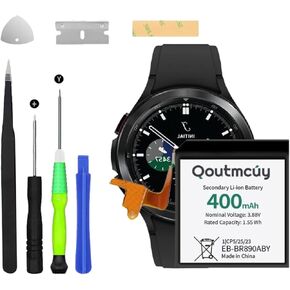 بطارية بديلة EB-BR890ABY لساعة Samsung Galaxy Watch4 Classic SM-R890 SM-R895 (46 ملم)/Galaxy Watch4 SM-R870 SM-R875 SM-R875U (44 ملم) مع مجموعة أدوات إصلاح احترافية (400𝒎𝑨𝒉/3.88𝑽) in Kuwait