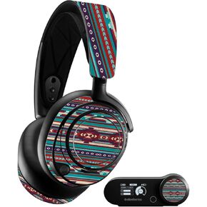 MightySkins Glossy Glitter Skin Compatible with SteelSeries Arctis Nova Pro - Southwest Stripes | Protective, Durable High-Gloss Glitter Finish | Easy to Apply and Change Styles | Made in The USA