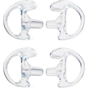 Replacement Earmold Earbud for Two Way Radio Air Acoustic Coil Tube Earpiece Headset，for Motorola Kenwood Baofeng Walkie Talkie Earpieces (Clear, 2 Pairs) in Kuwait