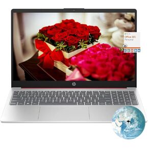 HP Flagship 15.6 HD Laptop Computer, Intel Quad-Core Pentium N200 (Beat i5-8250U), 8GB RAM, 128GB SSD, WiFi, Webcam, Fast Charge, HDMI, 1 Year Microsoft Office 365, Win 11, w/GM Accessory, Red