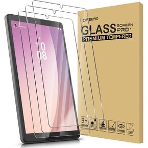 Orzero (3 Pack Tempered Glass Screen Protector Compatible for Lenovo Tab M8 4th Gen 8 inch (2023 Released), 9 Hardness HD (Lifetime Replacement)