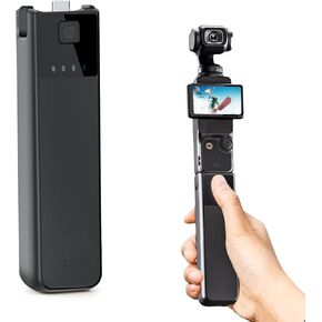 REYTRIC Upgrade 5000mAh Osmo Pocket 3 22.5W Replacement Battery Handle for DJI Osmo Pocket 3 Camera Dji Osmo Pocket 3 Accessories with 1/4" Thread Port (Not compatible with external audio devices)
