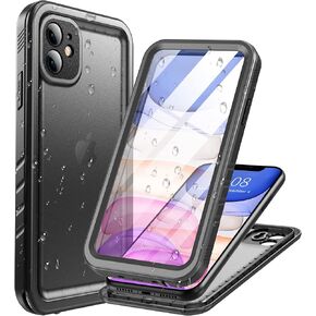Cozycase Compatible with iPhone 14 Pro Max Waterproof Case - Full Body Shockproof Dustproof Dropproof Built in Screen Protector Rugged Waterproof Case for iPhone 14 Pro Max 6.7 Inch Black