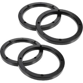 ULTECHNOVO 4 Pcs Universal Fit Car Speaker Spacer 6.5 Inch Adaptor Ring Mounting Bracket Plastic Car Stereo Speakers Spacer