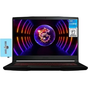 MSI Thin GF63 12UCX Gaming Laptop 15.6" 144Hz FHD IPS (8-Core Intel i5-12450H, 16GB RAM, 1TB PCIe SSD, GeForce RTX 2050, Backlit KYB, WiFi 6, HD Webcam, Win 10 Pro) w/Dockztorm Hub