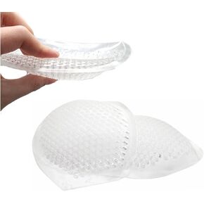 Lady Women Reusable Silicone Bra Swimwear Push up Booster Pads Inserts Waterproof Breathable Silicone Gel Breast Enhancers for Swimsuits Bikini Clear
