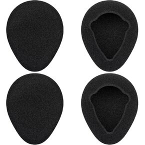 SOULWIT 1 Pair Replacement Automobile Headphone Earpads for Infrared Wireless Headphones, Ear Pads Cushions for GM Ford Toyota Nissan Honda Entertainment DVD Player Systems (Protein Leather)