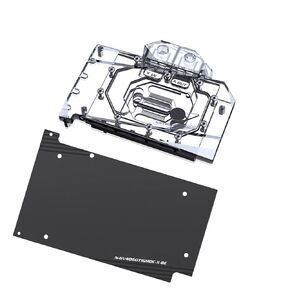 GPU Waterblock - for Gigabyte GeForce RTX 4060 Ti Gaming OC 16G & RTX 4060 Ti Gaming OC 8G, PC GPU Water Liquid Cooling Block Cooler with Backplate (5V ARGB RBW Aura Effect LED Lights GPU Block)