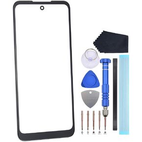 Glass Panel Screen Replacement for Motorola Moto G Play (2023) G Power (2022) Outer Screen Glass Lens with dismantling tool