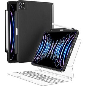 حافظة SWITCHEASY CoverBuddy [المُحسّنة] لجهاز iPad Pro 11 بوصة متوافقة مع لوحة المفاتيح السحرية ولوحة المفاتيح الذكية (لوحة المفاتيح غير متضمنة) | لجهاز iPad Pro 11 بوصة من الجيل الأول إلى الرابع / iPad Air 4-5 مقاس 10.9 بوصة، جلد أسود in Kuwait