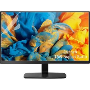 2 Pack 24 Inch Anti Glare Matte Computer Screen Protector For Diagonal 24 Inch Desktop With 16:9 Widescreen Monitor, Eye Protection Anti Glare Filter