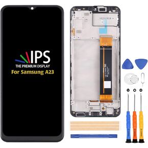 for Samsung Galaxy A23 4G A235 Original LCD DisplayTouch Screen A235F A235F/DS A235F/DSN A235M Screen Replacement Digitizer Frame Assembly Repair Kits,with Tools(Not for A23 5G)