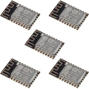 5Pcs ESP8266 ESP-12F WiFi Serial Module Microcontroller 802.11N Module Wireless Transceiver Remote Port Network Development Board for Arduino NodeMCU MicroPython