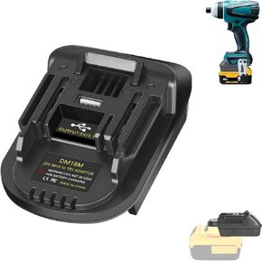 for DeWalt Battery Adapter, Convert for DeWalt to Work for Makita 18V Tool Adapter