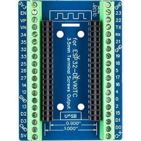 for ESP32 Breakout GPIO Expansion Board 3.5mm 0.14" Pitch Terminal for 0.9" or 1.0" Size ESP32 Module for ESP-WROOM-32 ESP32-DevKitC in Kuwait