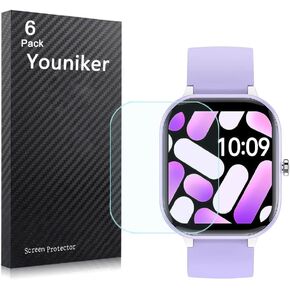 6 Pack Compatible with HENGTO H39 Plus Fitness Tracker Screen Protector Film for ZURURU H39Plus 1.4" Kids Smartwatch Screen Protectors Foils Screen Cover Crystal Clear HD Anti-Scratch