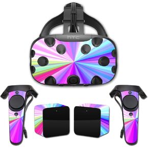 MightySkins Skin Compatible with HTC Vive Full Coverage - Rainbow Zoom | Protective, Durable, and Unique Vinyl Decal wrap Cover | Easy to Apply, Remove, and Change Styles | Made in The USA