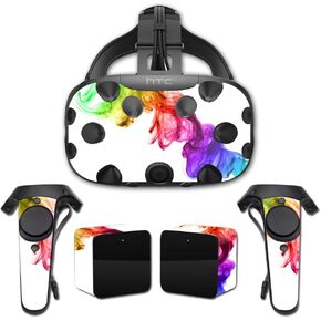 MightySkins Skin Compatible with HTC Vive Full Coverage - Rainbow Smoke | Protective, Durable, and Unique Vinyl Decal wrap Cover | Easy to Apply, Remove, and Change Styles | Made in The USA