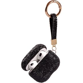 Sparkly Case Compatible with AirPods 3rd Generation with Keychain,Shockproof Protective Premium Bling Rhinestone Cover Skin for AirPods 3 Charging Case (AB not Pro)