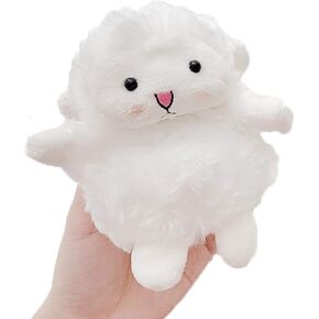 Yatchen Plush Case Compatible with AirPods Pro, Creative Cute 3D Cartoon Fur Duck Design Funny Cover with Keychain Protective Case for AirPods Pro Duck