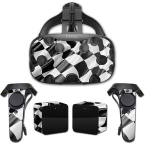 MightySkins Skin Compatible with HTC Vive Full Coverage - Race Flag | Protective, Durable, and Unique Vinyl Decal wrap Cover | Easy to Apply, Remove, and Change Styles | Made in The USA