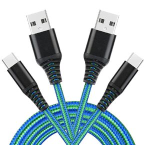 6FT Type C USB Charger Cable, 2pack Fast Quick Charging Cords for LG Velvet V20 V30 V30S V35 V40 V50 V60, G5 G6 G7 G8 G8X Thinq, K51 Q61 K71 Stylus, Stylo 4 5 6, Samsung Note 20 10 S10E FE Ultra Plus