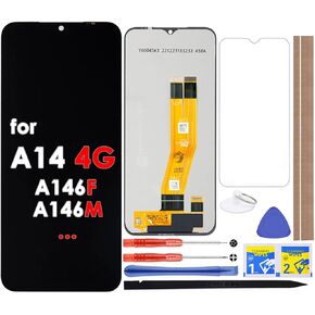 LCD Screen Replacement Touch Digitizer Display Assembly for Samsung Galaxy A14 4G A145 A145F A145M A145P A145R 6.6""