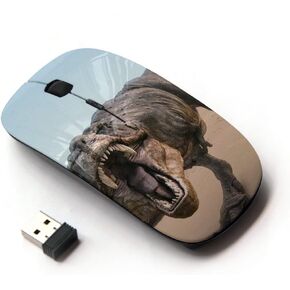 [ Optical 2.4G Wireless Mouse [ Scary Roar Teeth Dinosaur ] in Kuwait