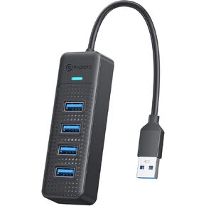 محور USB، موسع PHIXERO 4-Port 3.0 Hub متعدد المنافذ، مقسم نقل بيانات سريع لأجهزة الكمبيوتر المحمول، متوافق مع جميع الأجهزة in Kuwait