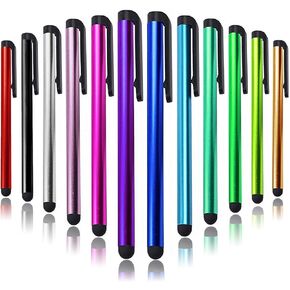 IC ICLOVER 10 Pack Stylus Pen, Lightweight 4.1 inch Metal Touch Screen Capacitive Stylist Pen for Writing/Drawing, Fit for Apple iPhone 14/13/12/11 Pro Max/Android Cell Phone/Samsung/iPad/Tablet