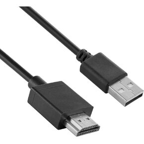 كابل USB إلى HDMI، سلك شاحن كابل USB 2.0 ذكر إلى HDMI ذكر للتلفزيون عالي الوضوح، بلاي ستيشن 3، صندوق الأقمار الصناعية، مشغل بلو راي، إلخ (5.9 قدم) in Kuwait