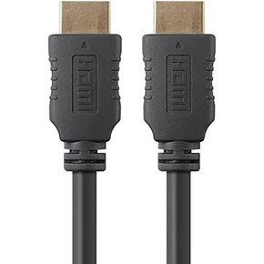 Monoprice 4K High Speed HDMI Cable - HDMI 2.0, 4K@60Hz, HDR, HDR10, Dolby Vision, 18Gbps, YUV 4:4:4, 28AWG, with Ferrite Cores, 6 Feet, Black - 5 Pack