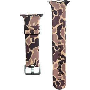 Camo Watch Band Compatible with Watch, Buckle, Strap, Vintage Duck Camouflage, Camouflage, Old School, Classic, Silicone, Fits 42mm to 49mm, M/L Length, for Watch…