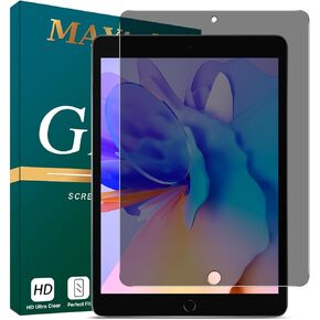 MAYtobe [1-Pack Privacy Screen Protector Designed for iPad 9th/8th/7th Generation (10.2 Inch) Tempered Glass, No Bubbles, Anti Scratch, Easy to Install