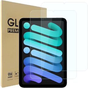 2-Pack Screen Protector Compatible with iPad Mini 6 8.3" 2021 (6th Generation A2568), 9H Tempered Glass/HD Clear/Anti Scratch/Bubble Free