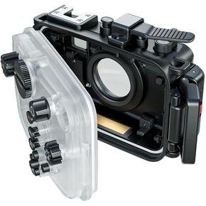 Andoer TG7 Camera Waterproof Case Housing Case for Action Camera Underwater 60m/195ft Diving Protective Case with 52mm Threaded Interface & 67mm Lens Adapter Compatible with Olympus TG-7 Camera