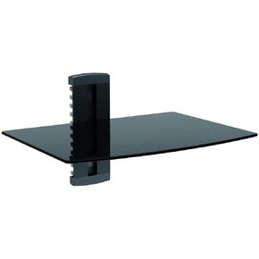 Monoprice 110478 Single Shelf Wall Mount for TV Components - Black