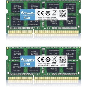 DDR3/DDR3L 8GB Kit (2x4GB) Laptop RAM 1600MHz CL11 SODIMM Wlizedle PC Memory RAM PC3-12800 204-Pin 1.35V/1.5V Non-ECC Unbuffered 2Rx8 Upgrade Notebook Sdram Sticks Module for Computer Portable, Blue in Kuwait