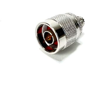 RF Coax Adapter Mini UHF Female/Jack to N Male/Plug 2pcs Pack
