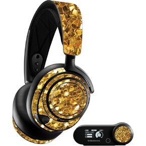 MightySkins Skin Compatible with SteelSeries Arctis Nova Pro - Gold Chips | Protective, Durable, and Unique Vinyl Decal wrap Cover | Easy to Apply, Remove, and Change Styles | Made in The USA
