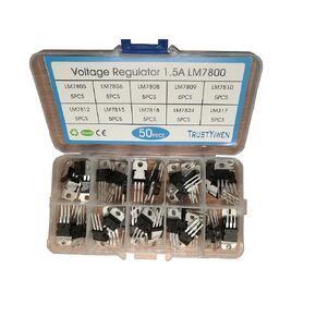 New 50 x LM7805 LM7806 LM7808 LM7809 LM7810 LM7812 LM7815 LM7818 LM7824 LM317 1.5A Voltage Regulator FBA