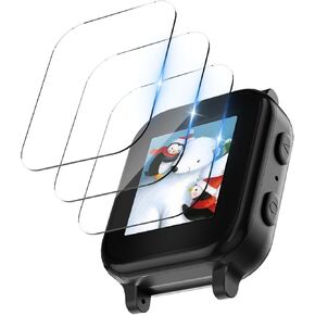 3 Pack Tempered Glass Compatible with Gabb Watch 3 Screen Protector, 9H Tempered Glass Compatible for Gabb 3 Smartwatch Protective Film Accessories (Not Compatible for Gabb 2/1)