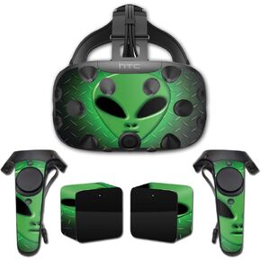 MightySkins Skin Compatible with HTC Vive Full Coverage - Alien Invasion | Protective, Durable, and Unique Vinyl Decal wrap Cover | Easy to Apply, Remove, and Change Styles | Made in The USA
