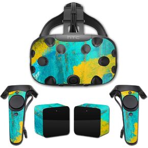 MightySkins Skin Compatible with HTC Vive Full Coverage - Acrylic Blue | Protective, Durable, and Unique Vinyl Decal wrap Cover | Easy to Apply, Remove, and Change Styles | Made in The USA